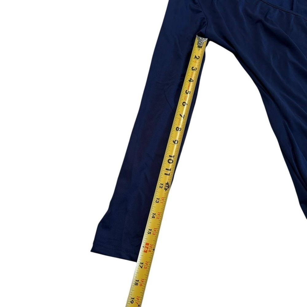 Ouges Navy Blue V-neck Ruched Long Sleeve Bodycon… - image 4